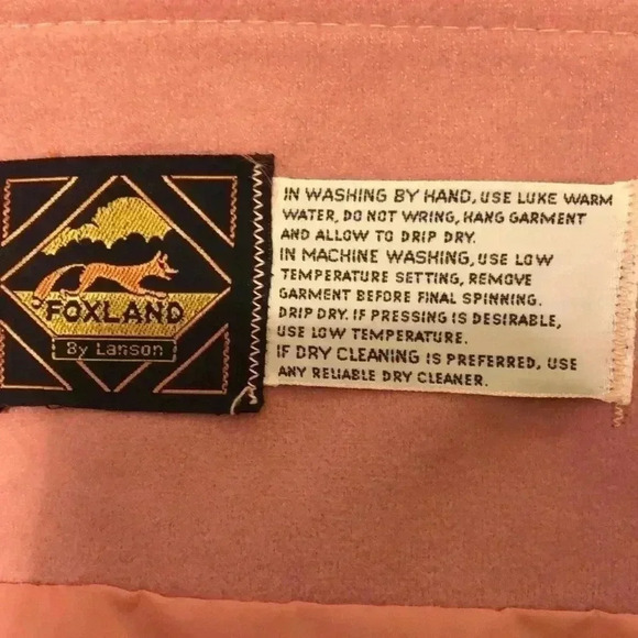 Foxland by Landon vintage long button up coat with tie. - Picture 9 of 11